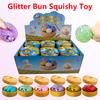 Glitter Dumpling Squishies, Slow Rebound Squeeze Toy, Reusable Stress Relief Anti-Anxiety Fidget Gift For Kids  Adults