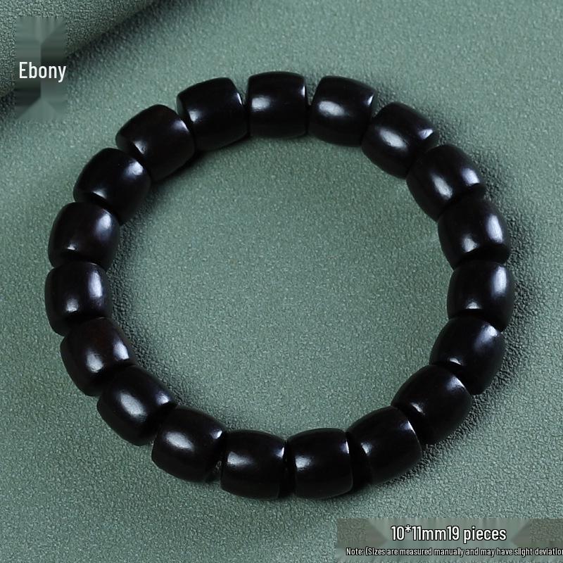 Unisex Handmade Green Sandalwood Bead Bracelet - Ethnic Style, Exquisite Design