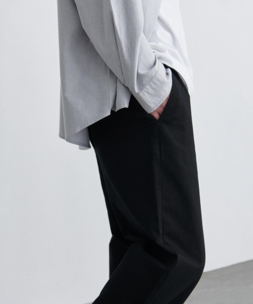 MUSINSA STANDARD Wide Chino Pants [Black]