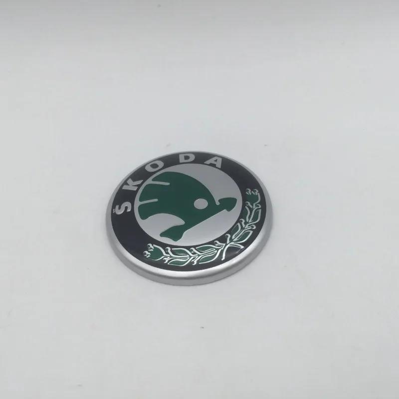 Car Sticker 2026 Hot 1pcs 3D 42mm 43mm car Emblem Steering Wheel Center Badge sticker Decal Styling Auto accessories For Skoda