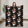 Warm Vintage Style Throw Blanket by Jonathan Bailey  Soft Flannel Decorative Bedspread for Couch Chair or Sofa Cover