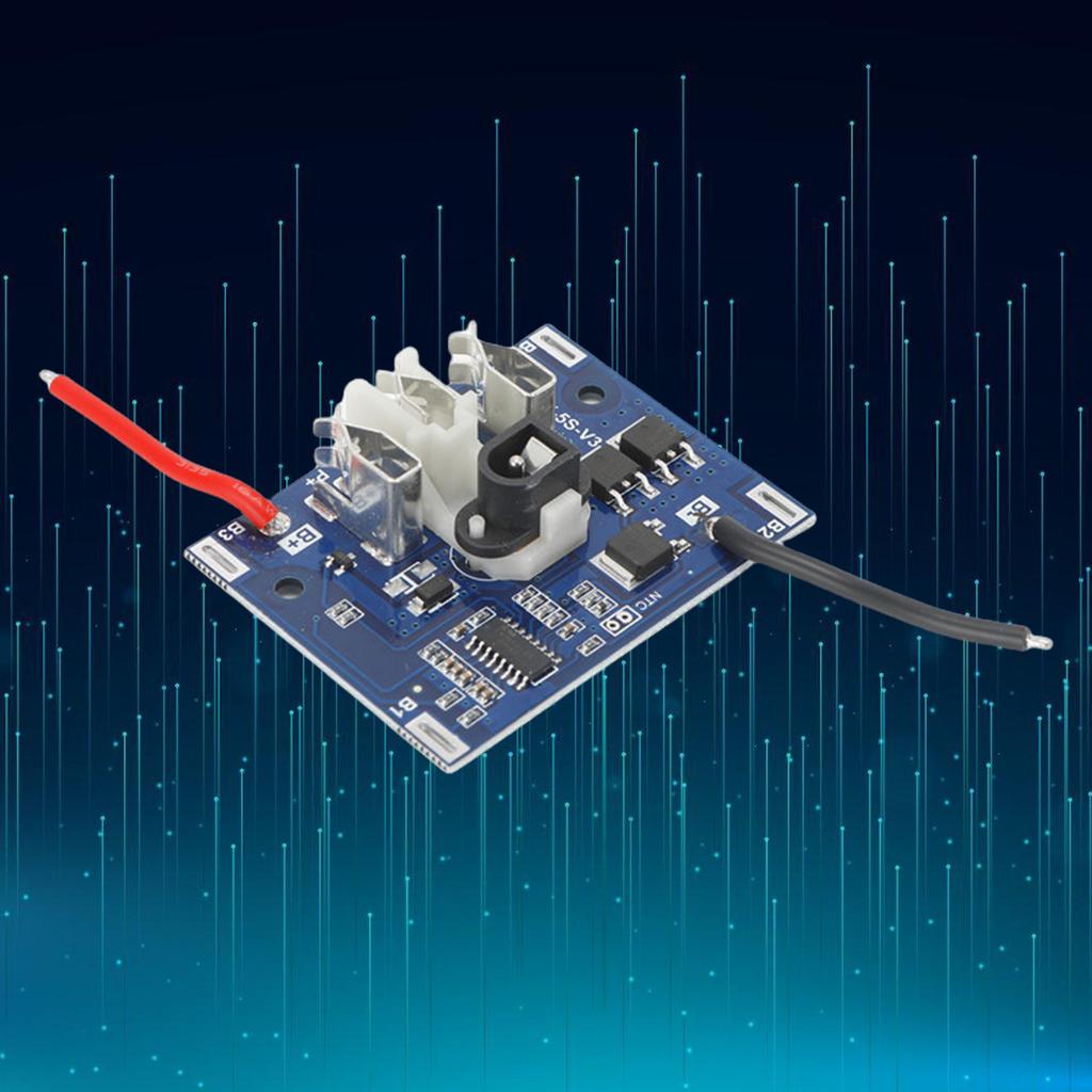 21V Lithium Battery Pack Protective Circuit Board Module For Power Tool Battery Charging Protective Board Accessories