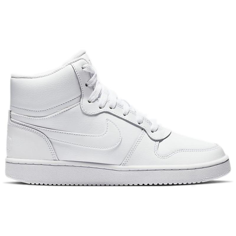 Nike Ebernon Mid Triple White Damesko Sneakers AQ1778-100