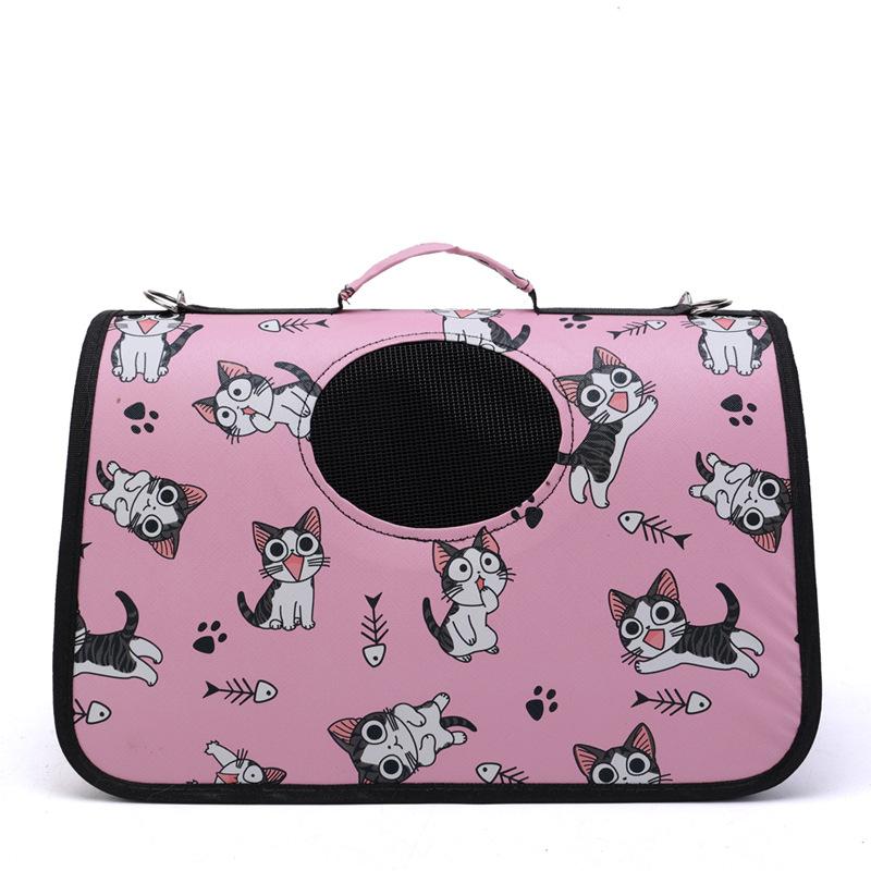 

Сумки для собак, переноска для кошек, дышащая, для маленьких собак, складная сумка для кошек, дорожная сумка для животных, рюкзак для транспортировки S 38X24X18CM