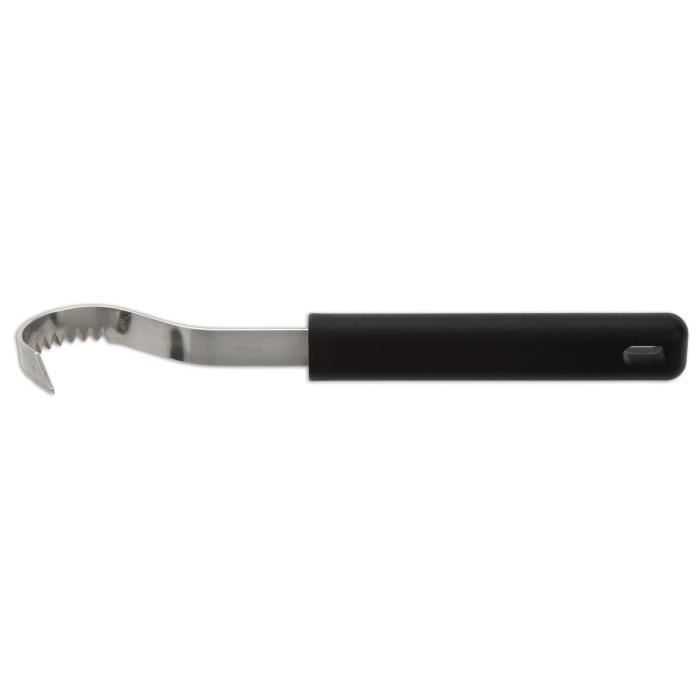 Coquilleur à beurre lame en acier inoxydable 8.5 cm manche noir-