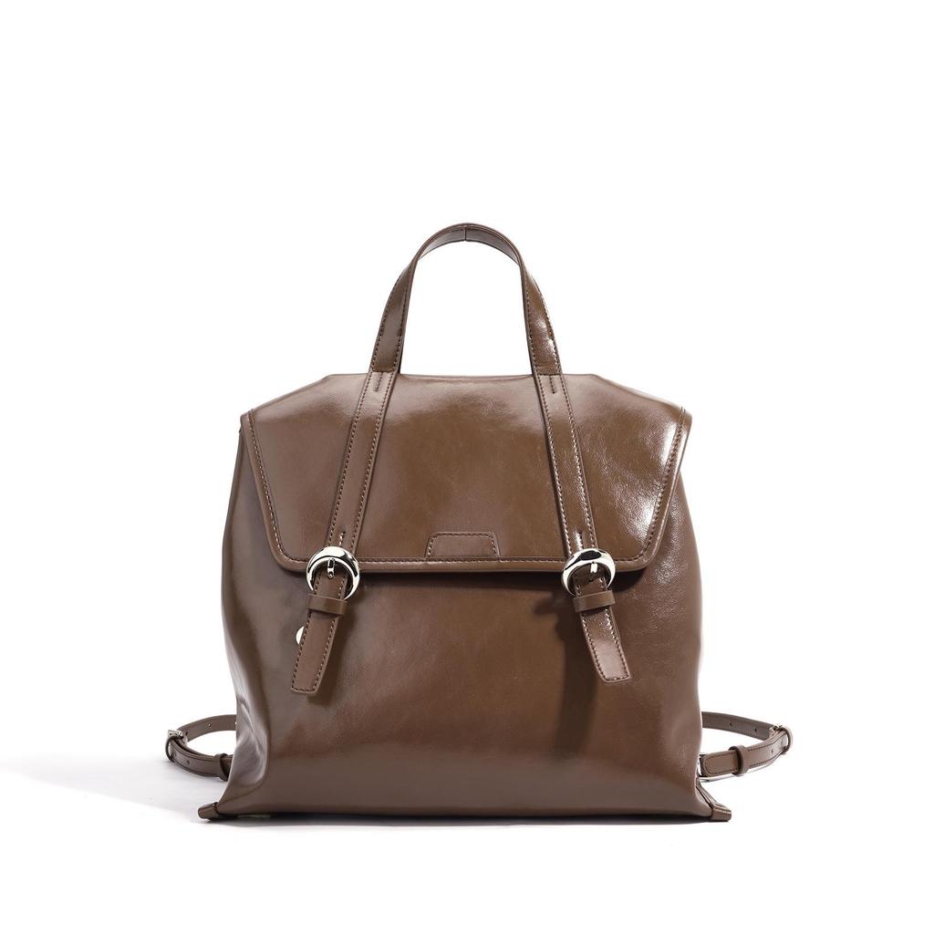 2025 Echtes Leder Vielseitige Damenmode Rucksack Handtasche
