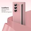 VIETAO Pink Leather Mobile Phone Cases For Samsung Galaxy Z Fold 7 Case With Pen, Full Protection Z Fold 6 Cover With Glass Film