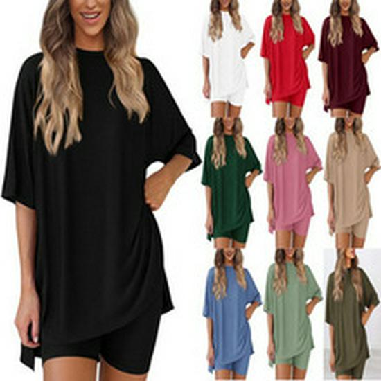 2025 Dam Kortärmad Rundhals Rynkad Blus, Trendig Stil