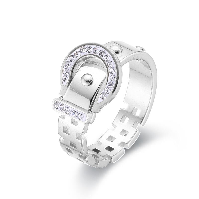 

FYSARA New Classic For Female Zircon Stone Ring Hollow Out Belt Design Luxury Crystal Romantic Daily Wear Zircon Accessories 6 мідний