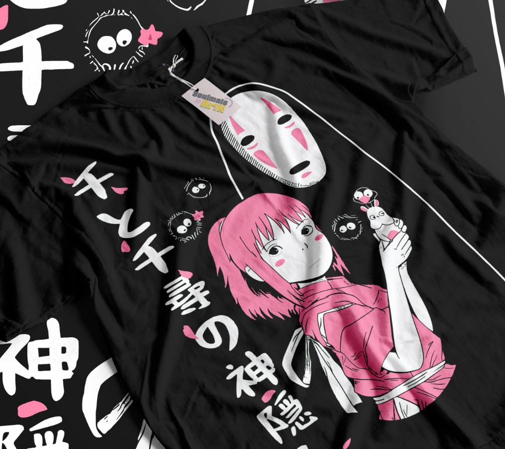 Spirited Away Anime T-shirt Studio Ghibli Hayao Miyazaki Unisex Shirt Soft Tee S