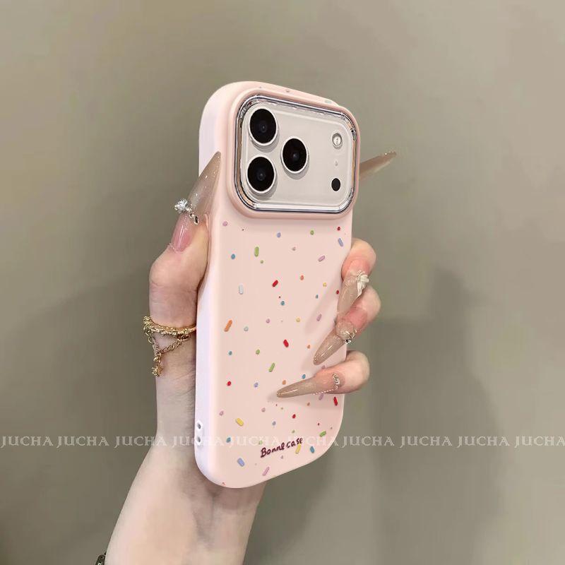 Applicable To Apple 17Pro Mobile Phone Case, High-end New Iphone16 All-inclusive Mobile Phone Case Ins Wind Color Polka Dots