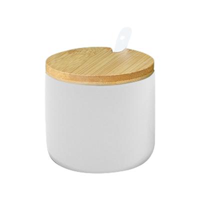 Barattolo per condimenti in ceramica Zuccheriera con coperchio Vasi per condimenti in porcellana Tazze per caramelle Coperchi Serbatoio di stoccaggio
