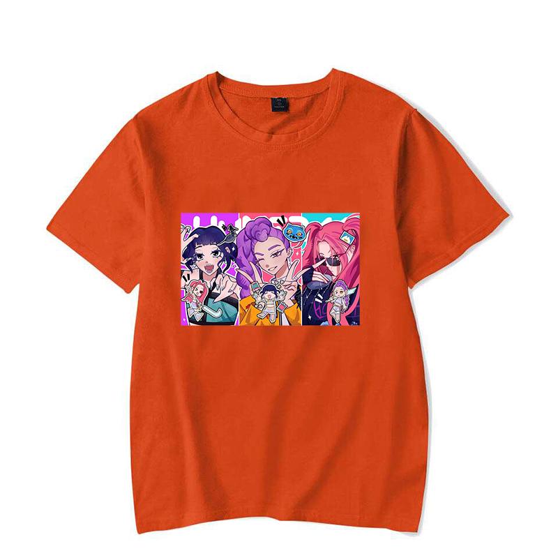 New Fashion KPop Demon Hunters Print Graphic T Shirt Women Men Fashion Casual Short Sleeve Shirt Tee
