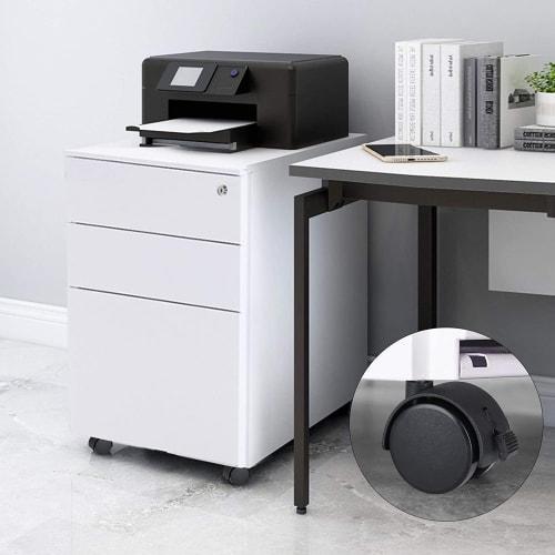 Replacement Caster Wheels with Screws, DIY Furniture Replacement Kit, Silent Series, Self-Adhesive Casters, 30kg Load Capacity (Set of 8)