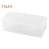 Transparent Stationery Box Pencil Case with Snap-Tight Lid Dustproof Large Capacity Stackable Pencil Holder Storage Container