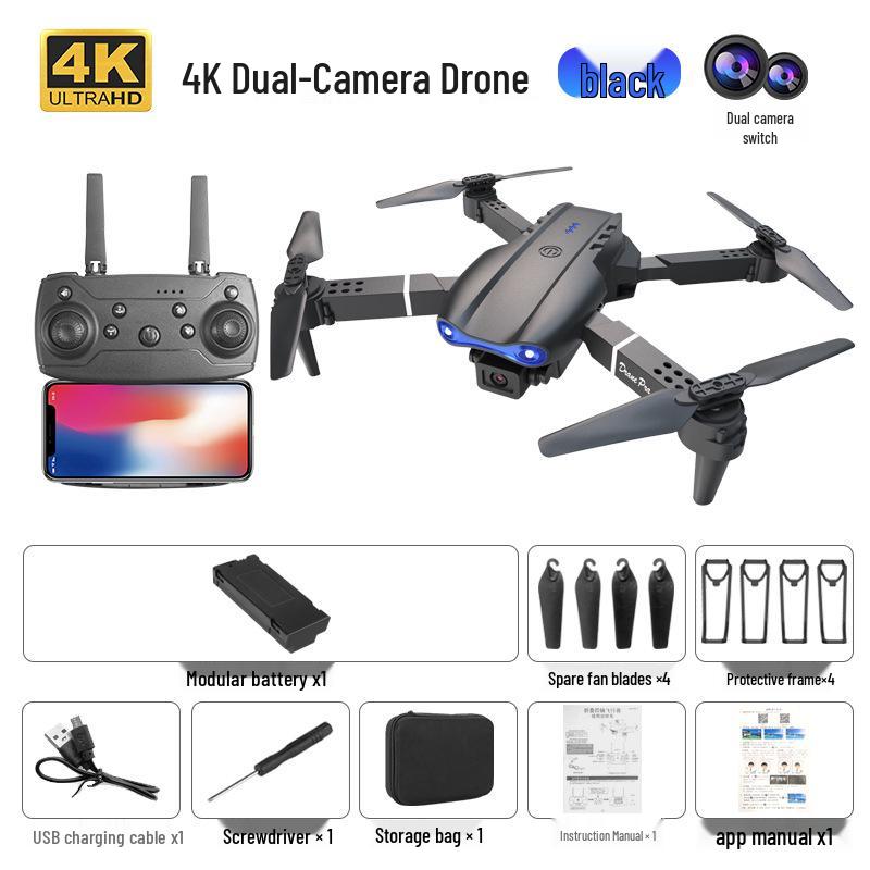 E99PRO K3 Foldable Drone with HD Camera, Long Battery Life, Remote Control, Four-Axis Aircraft Toy