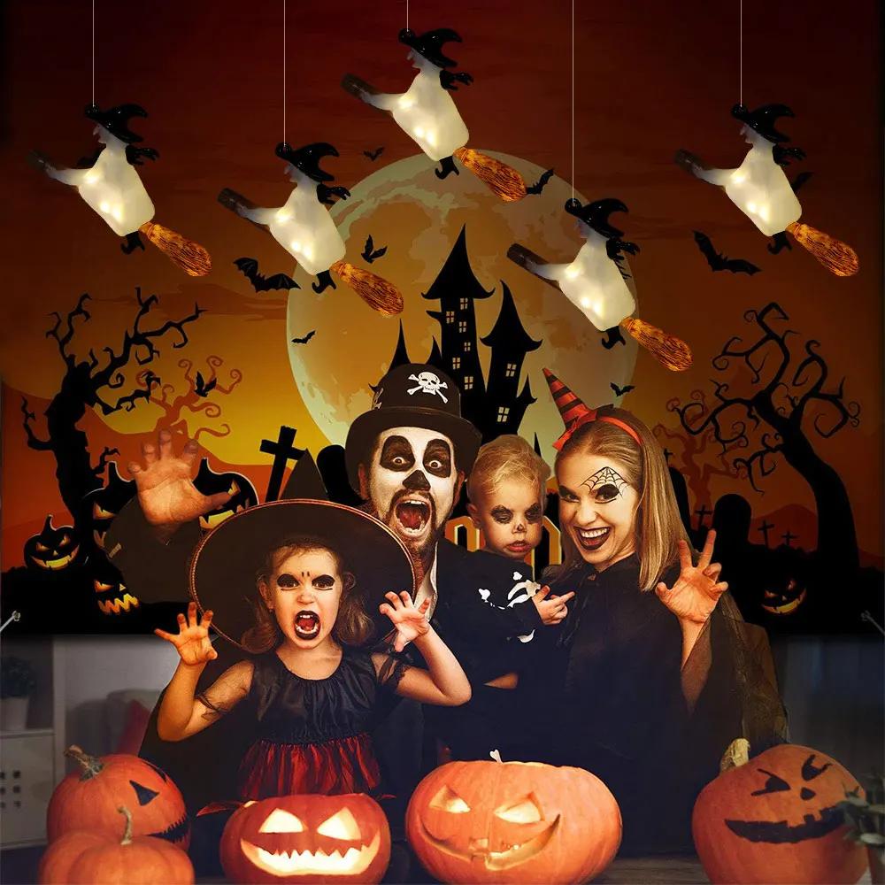 Schwebende Kerzen mit Zauberstab 12 Stück Magische hängende Kerzen Flackerndes warmes Licht Flammenlose schwebende LED-Kerze Halloween-Dekoration