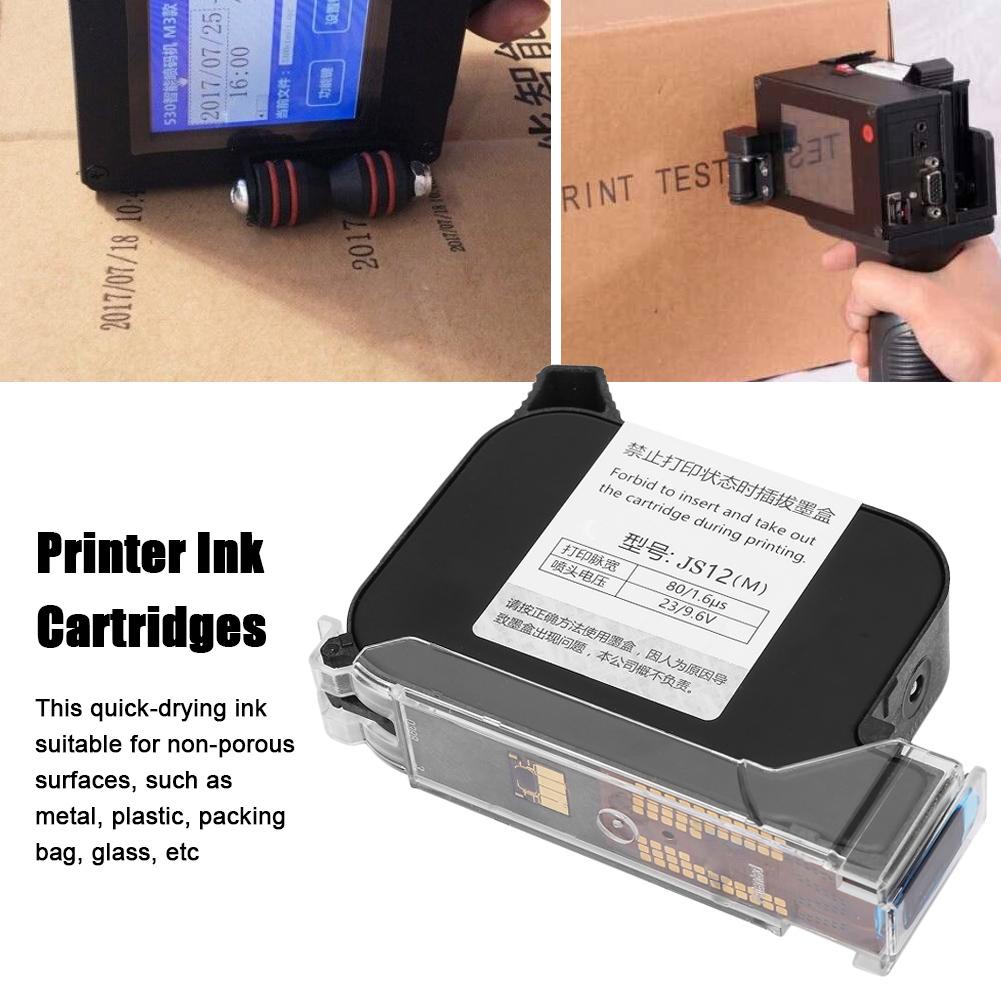 Black Quick Drying Ink Cartridges for 530 Handheld Date Coder Inkjet Printer