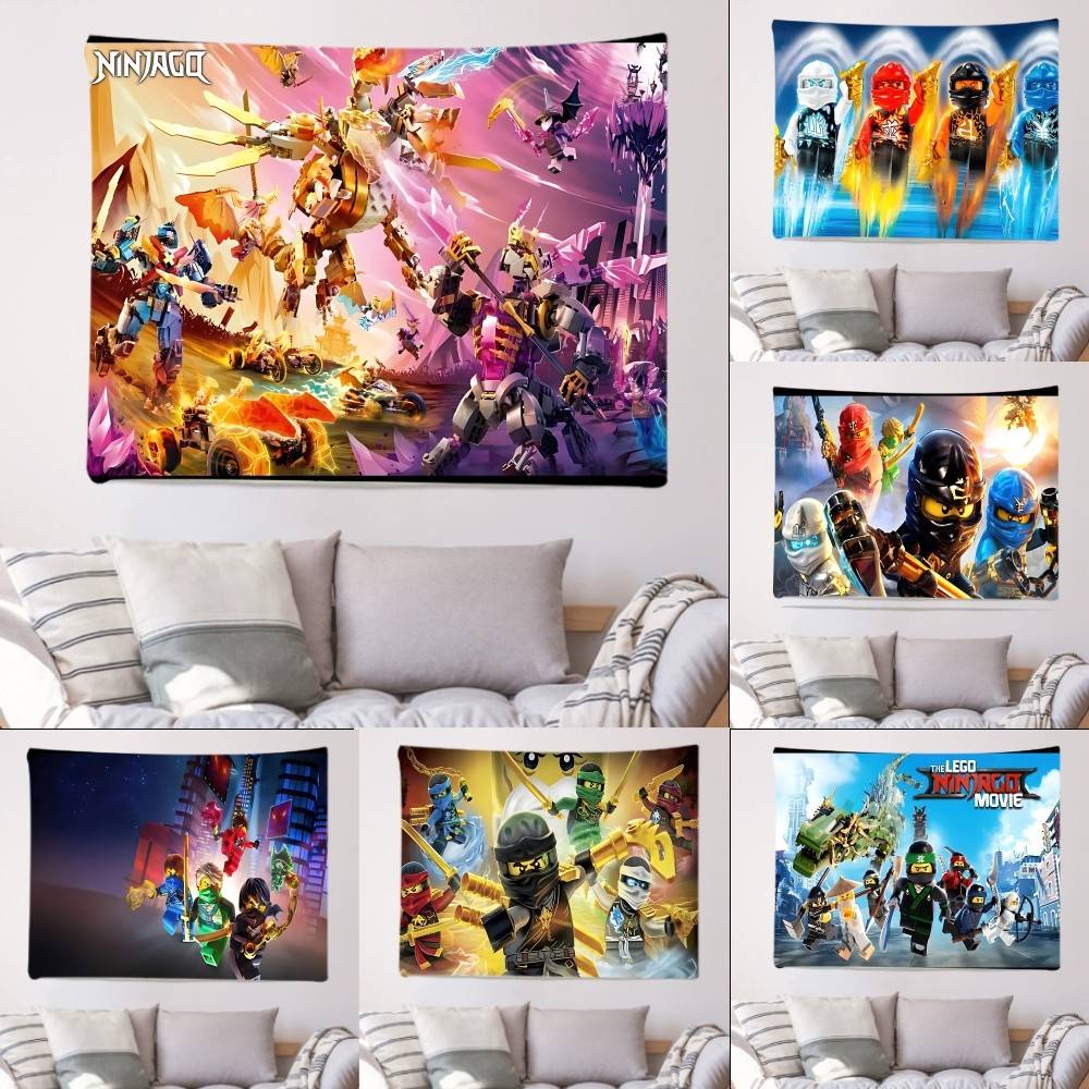 Cartoon LLego NNinjago MMasters Of SSpinjitzu Flag Flags Personalized Items Flags For Bedrooms Home Tapestry