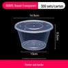 COFLYEE Disposable Clear Takeaway Bowls with Lids