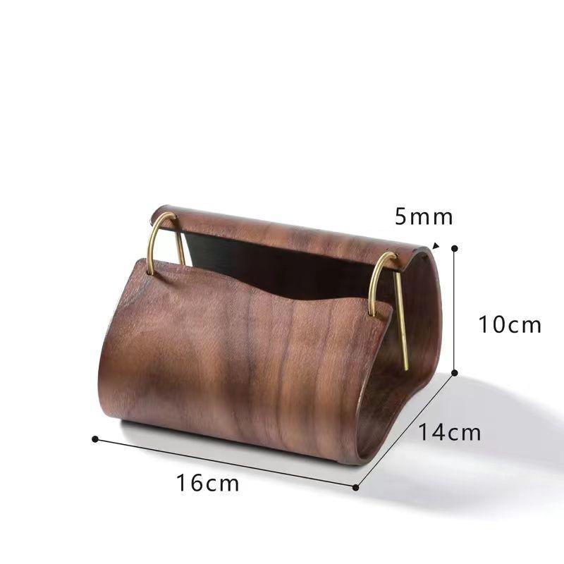 Retro Solid Wood Tissue Box Decoration Home Tearoom Coffee Table Paper Towel Box Ornaments Hotel Office Napkin Paper Box Crafts