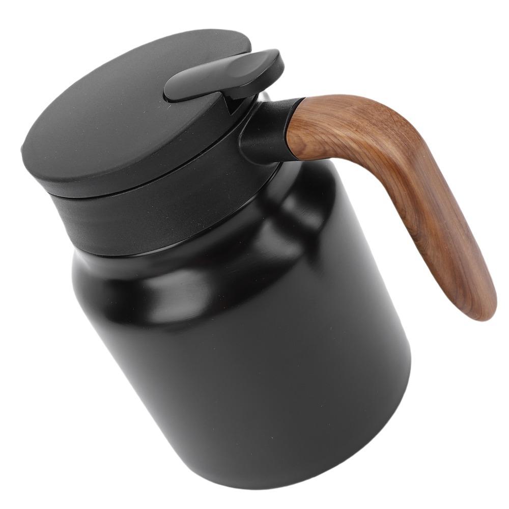 Built-in Filter Insulated Coffee Pot Stainless Steel Thermal Beverage Pitcher  Home Use