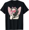 Retro Cupid Valentine Day Cute Vintage Cupid Blowing Bubble T-Shirt
