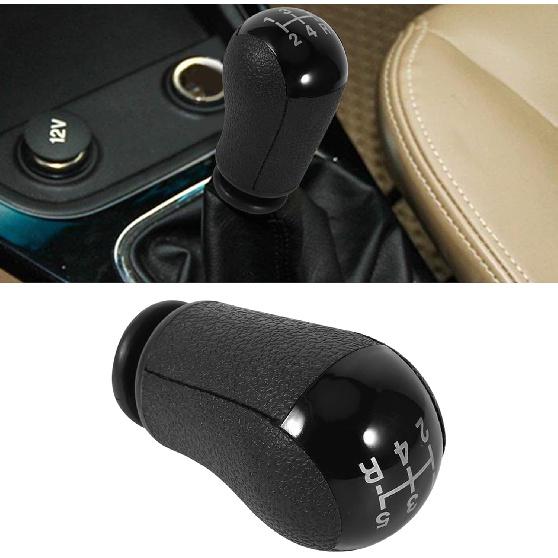 VGEBY 5 Speed Shifter Knob, Black, ABS Material, Compatible with Focus, Mondeo MK3, & More