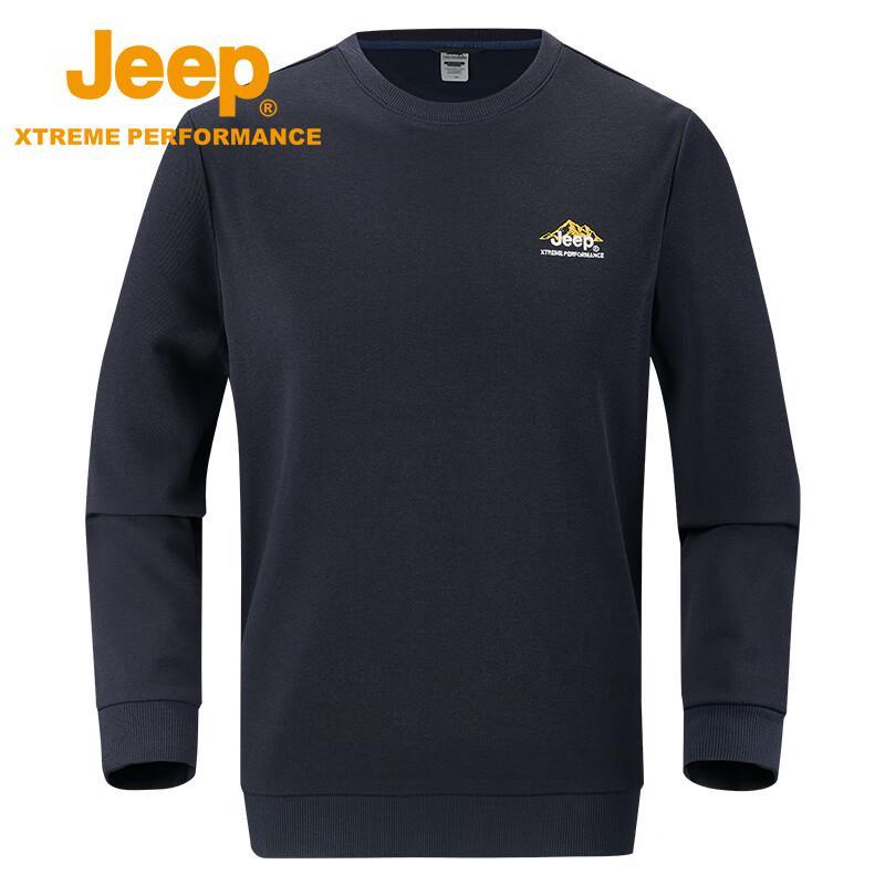 Jeep Men's Warm Fleece-Lined Casual Long Sleeve Top