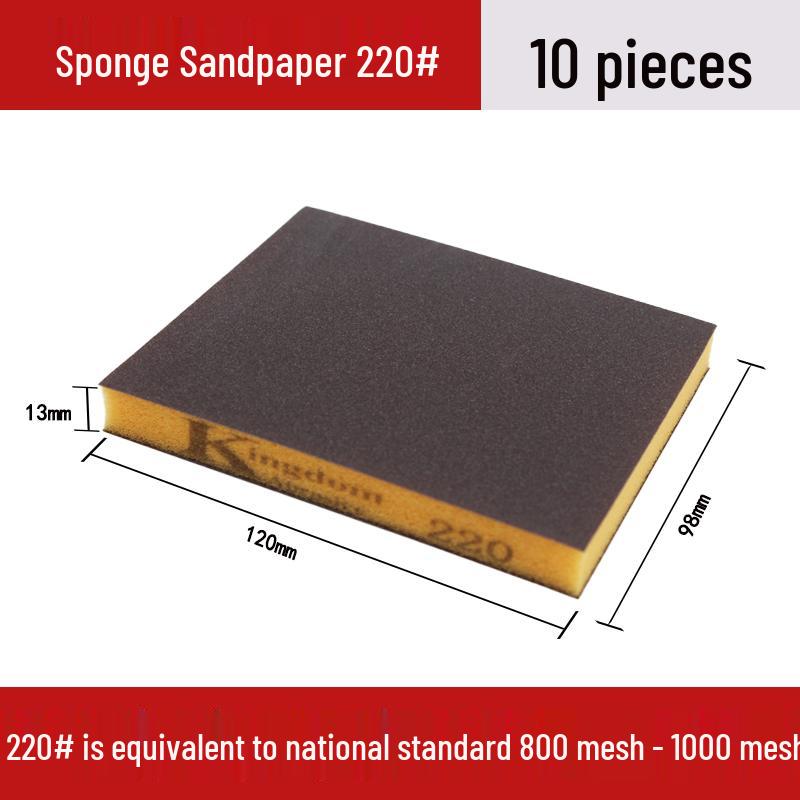 Sponge Sandpaper Block for Wall, Wood, Metal, Rust Removal, Polishing, Grout Cleaning, and Pot Scouring