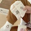 Socks for Girls, Spring and Autumn Animals, Cartoon Women, Mid-calf Socks, Sports Socks, White Socks, Cute Ladies