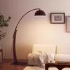Dream Bubble Walnut & Iron LED Floor Lamp