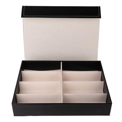 Zarte 8 Fächer Brillenbox Sonnenbrillen Organizer Brillen Ausstellungs-Aufbewahrungskoffer