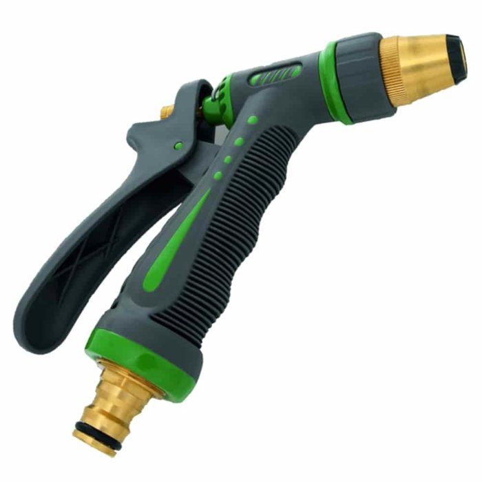 Pistolet d'arrosage en laiton à système enfichable