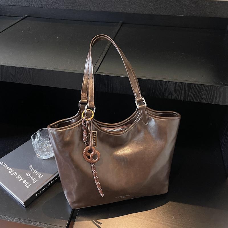 2025 new niche versatile large-capacity tote bag women's messenger bag class commuter bag shoulder bag handbag