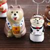 Creative Kawaii Stationery Resin Folder Clip Memo Clip Photo Card Stand Bread Cat Memo Holder
