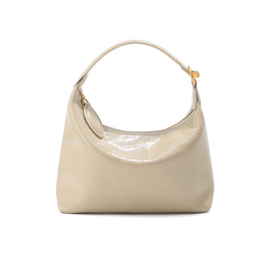 Niche Cowhide Handbag Women's High-end Leather Armpit Bag Simple Commuting Shoulder Crossbody Lunch Box