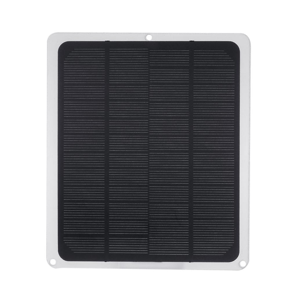 12V 10W Solar Panel with USB Port Car for 12V-Battery Portable Completed Accessories for Outdoor Camping Hiking Fishing Climbing