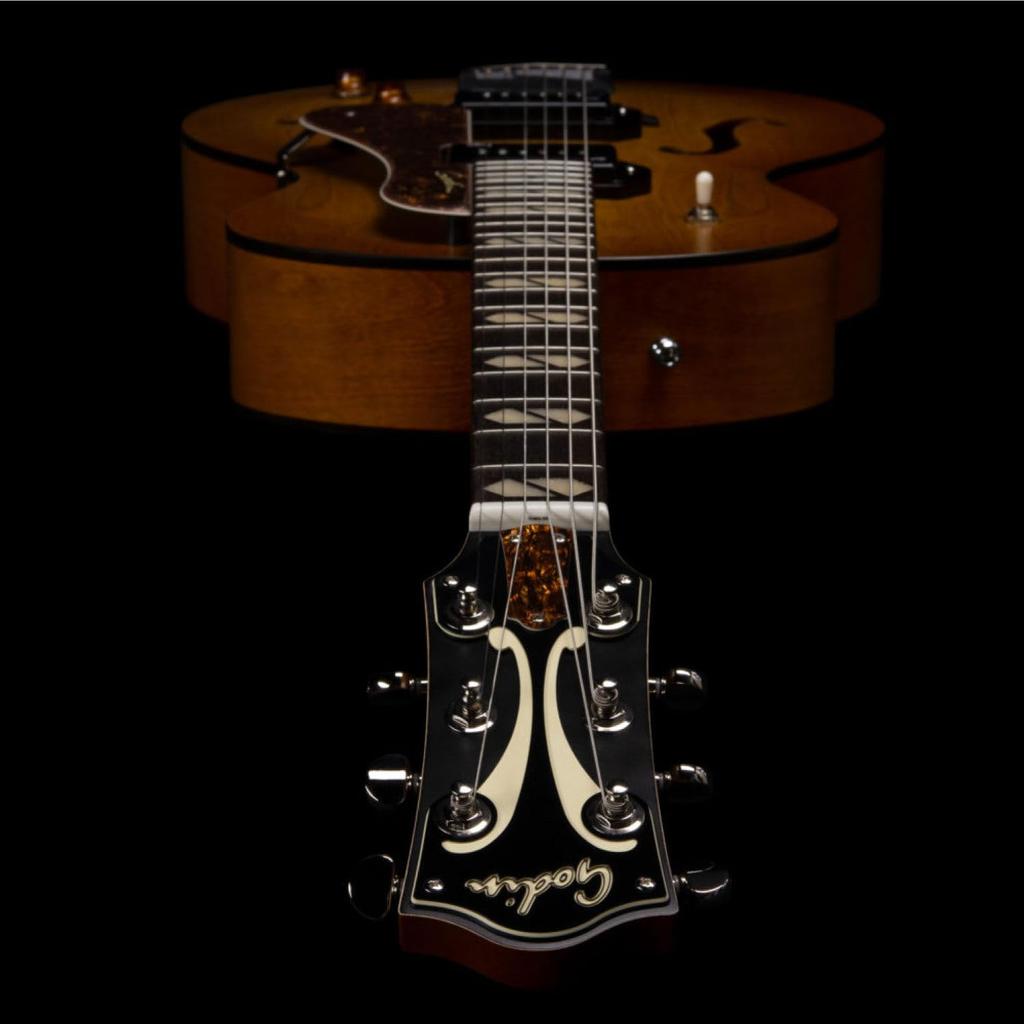 Chitară Acustică Full Godin 5th Avenue Jumbo P90 Harvest Gold 051519 [ ]