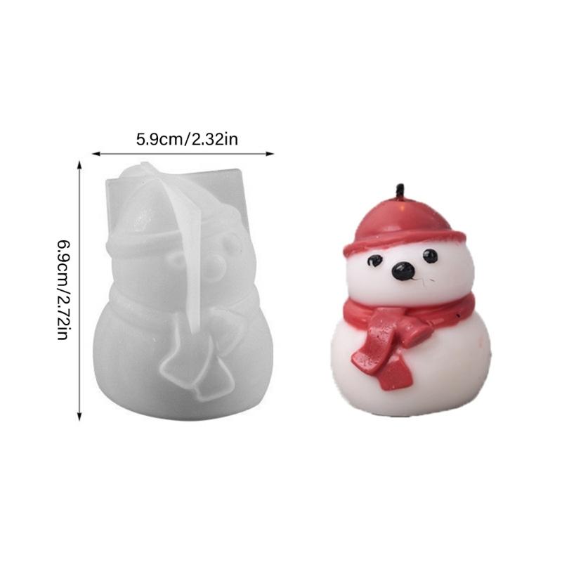 Food Grade Silicone Christmas Mould for Handmade Candle Craft Art Projects Easy Releases