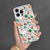 Apple iPhone Case for Models 11-16 Pro Max: Transparent, Full Coverage, Christmas Theme