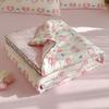 Cartoon Printed Wrinkled Yarn Summer Quilts Cozy Single and Double Air-Conditioned Quilt Cooling Breathable Home Soft Bedspread
