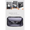 Men Large Capacity Flap PU Backpack with Multiple Pockets for Daily Commute and Travel
