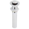 Basin Drain Sink Drain Stopper Electroplating Popup Drainer NonOverflow Bathroom Hardware(Electroplating Popup without