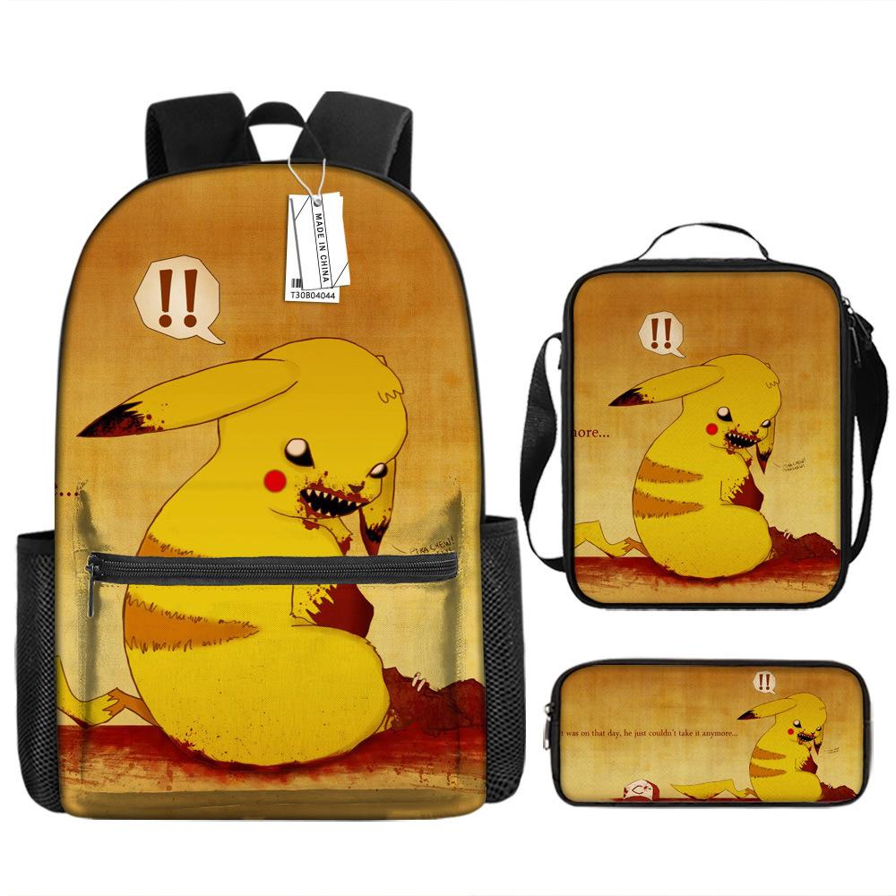 School Season Student Schoolbag Pokémon Pokémon Backpack Cartoon Satchel Pencil Case