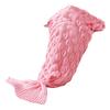 Mermaid Tail Blanket Knitted Scale Texture Elastic Thick Keep Warm Sleeping Bag