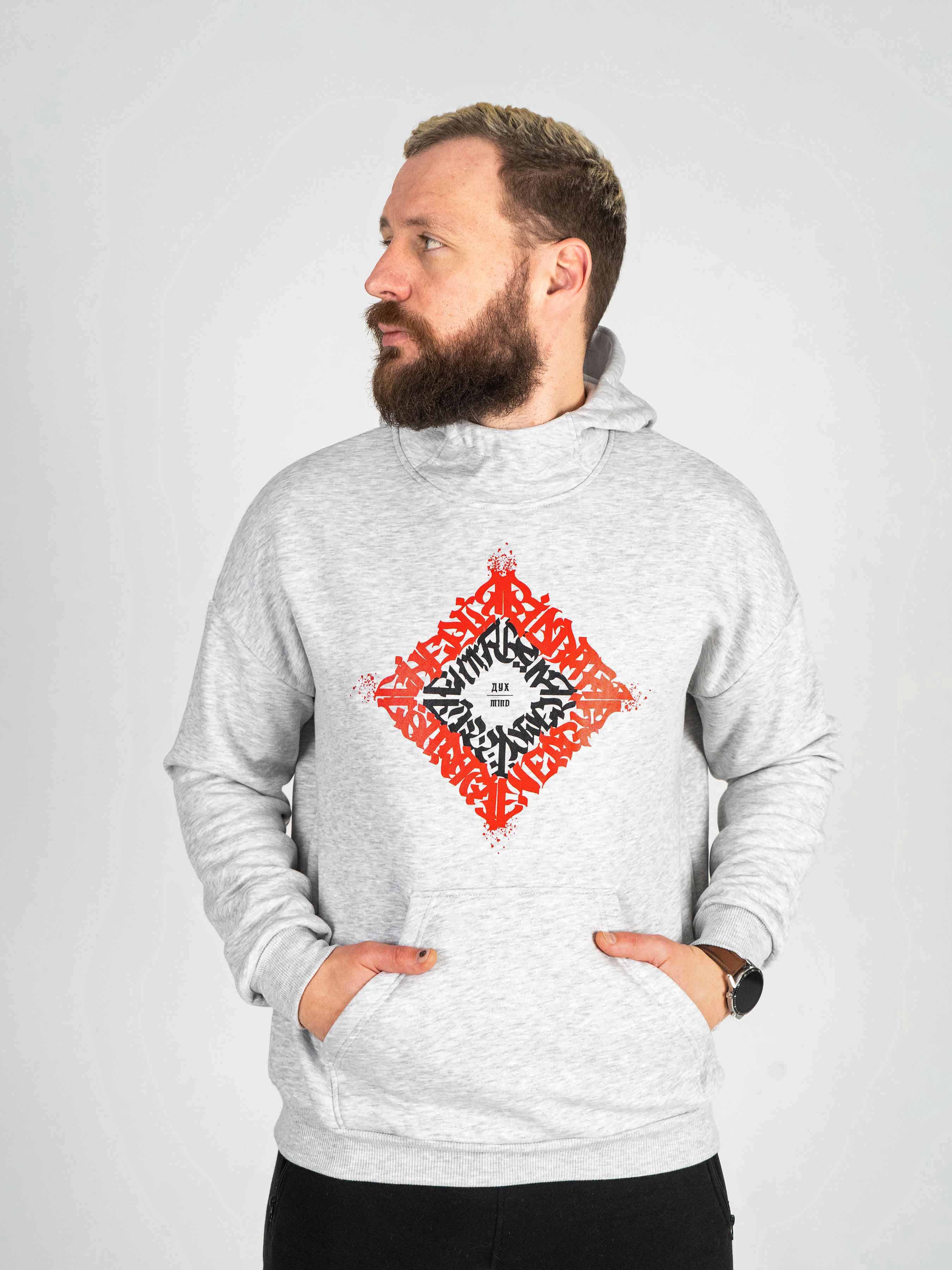 

Худі утеплене Custom Wear Дух сіре XL сірий колір