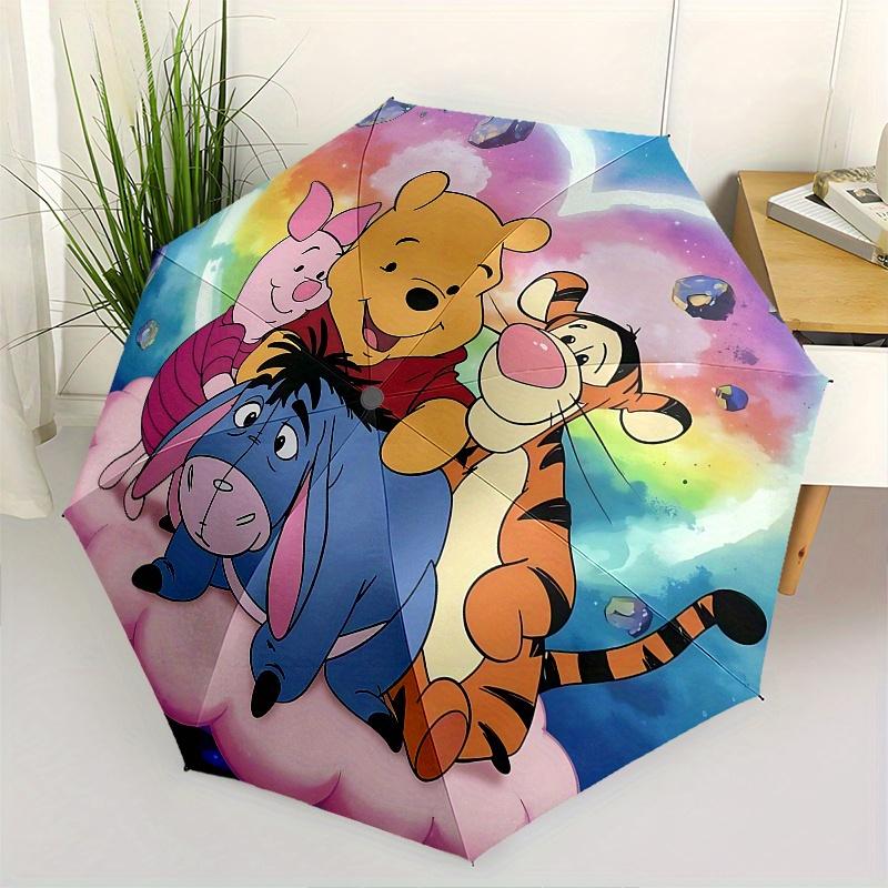 

Winnie the Pooh, Tigger Automatic Opening and Closing Umbrella, Compact Travel Umbrella, Lightweight and Portable, Suitable for Beach Commut