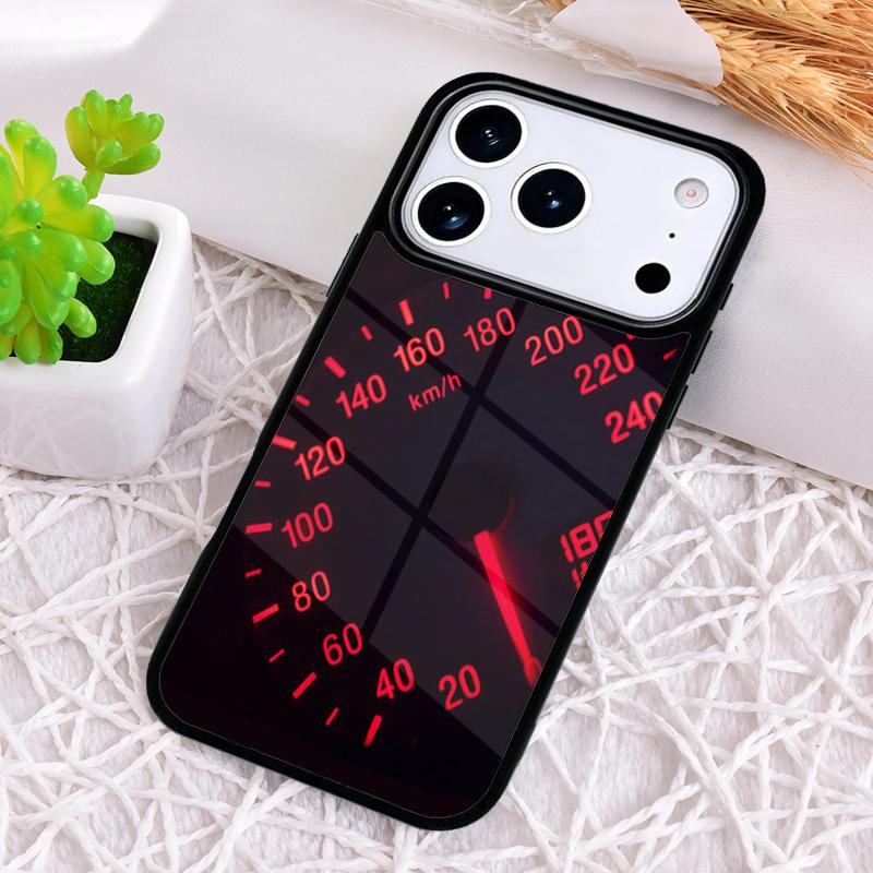 Car Speedometer Phone Case for iPhone 17 Air 16 15 11 12 14 13 Pro Max Shockproof Cover