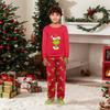 Christmas Print Cute Family Set Pajamas, Home Clothes, Family Set Long Sleeve Top Pants Set
